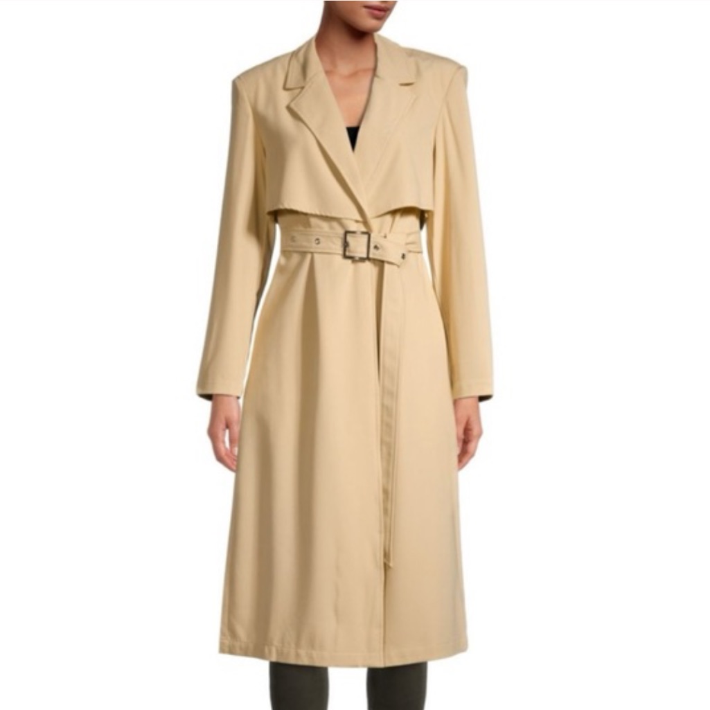 Weworewhat Beige Trench Coat